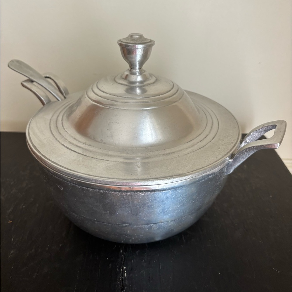Vintage Pewtarex Large Soup Tureen with Ladle from York, PA